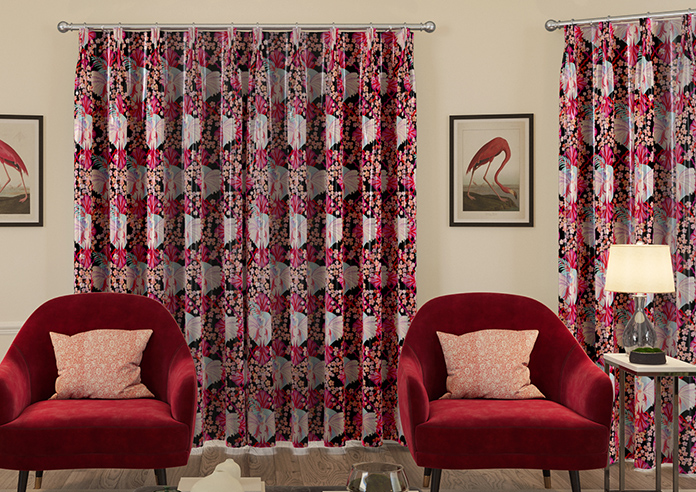 Faded Glamour, Fairground Black - Made To Measure Curtains - Image 7